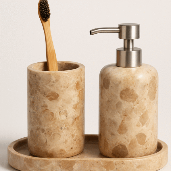 Indian Beige Foosil Marble (1)